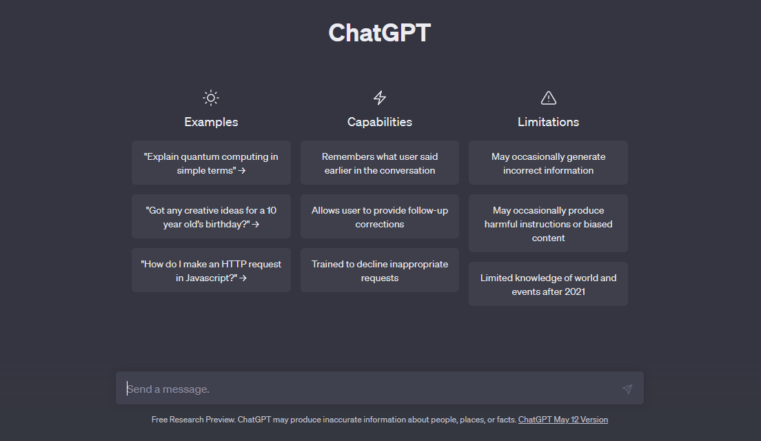 ChatGPT UI